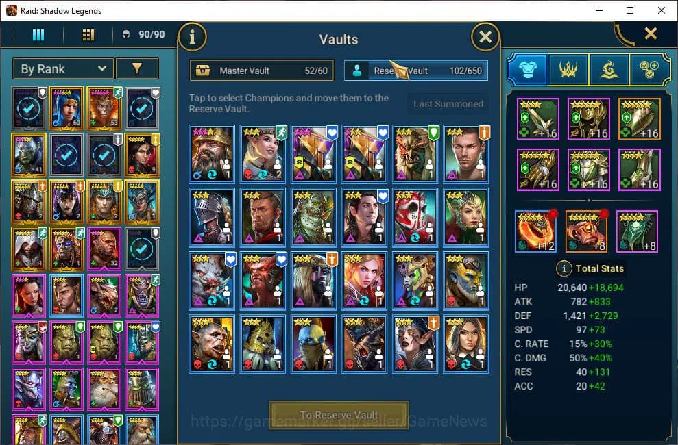 Raid: Shadow Legends Accounts Lv31|488K Power|Starter|12 Legendary (Artax,Ninja, image 5