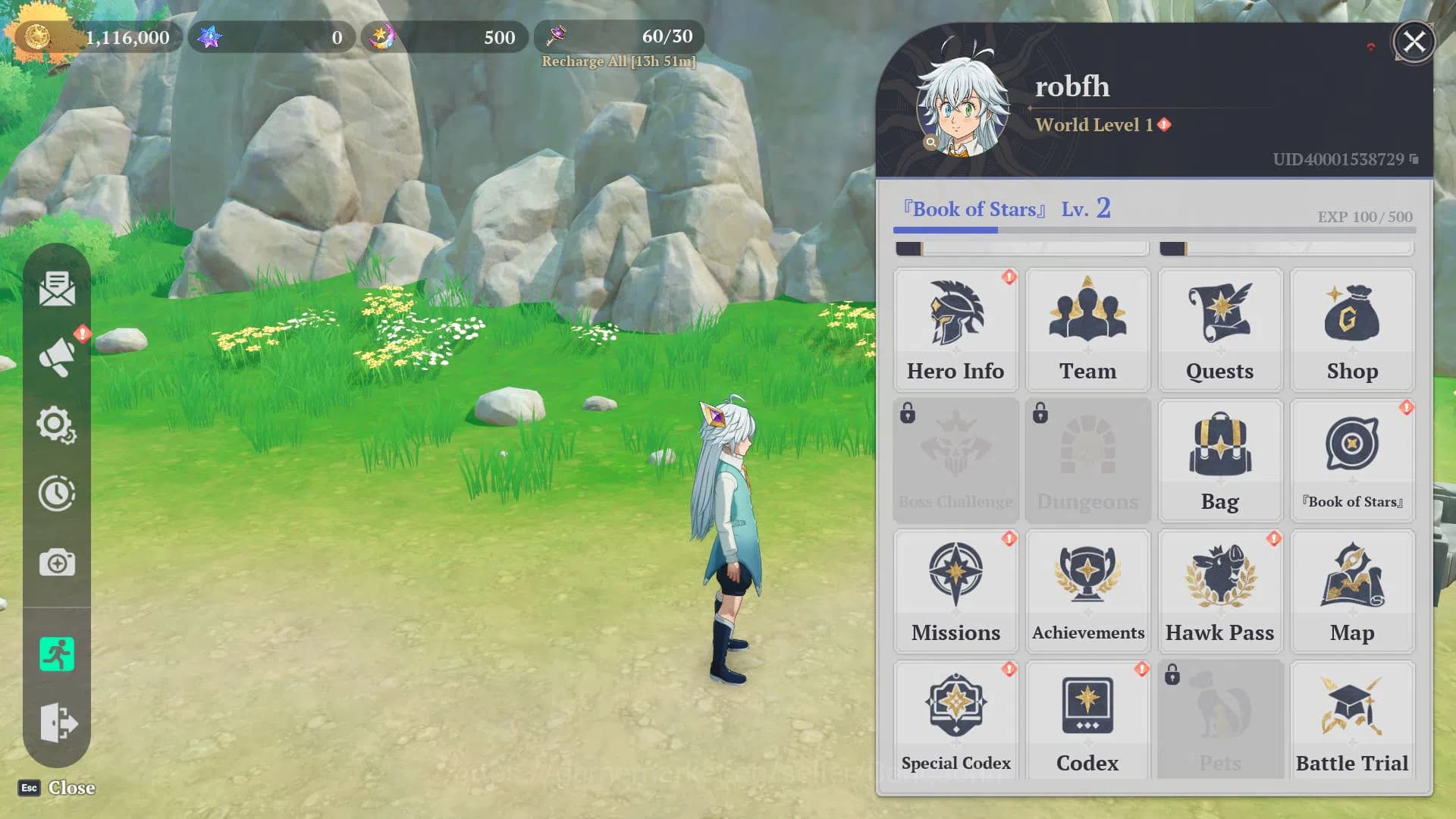 The Seven Deadly Sins: Origin Accounts EU Fresh Starter Lv2 | 2SSR Escanor + Guila (Sign) image 1