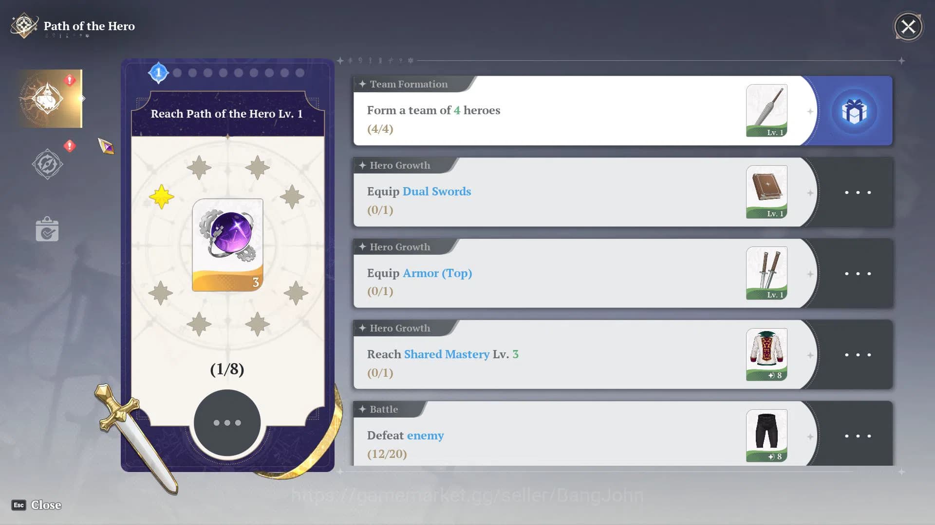 The Seven Deadly Sins: Origin Accounts EU Fresh Starter Lv2 | 2SSR Escanor + Guila (Sign) image 10