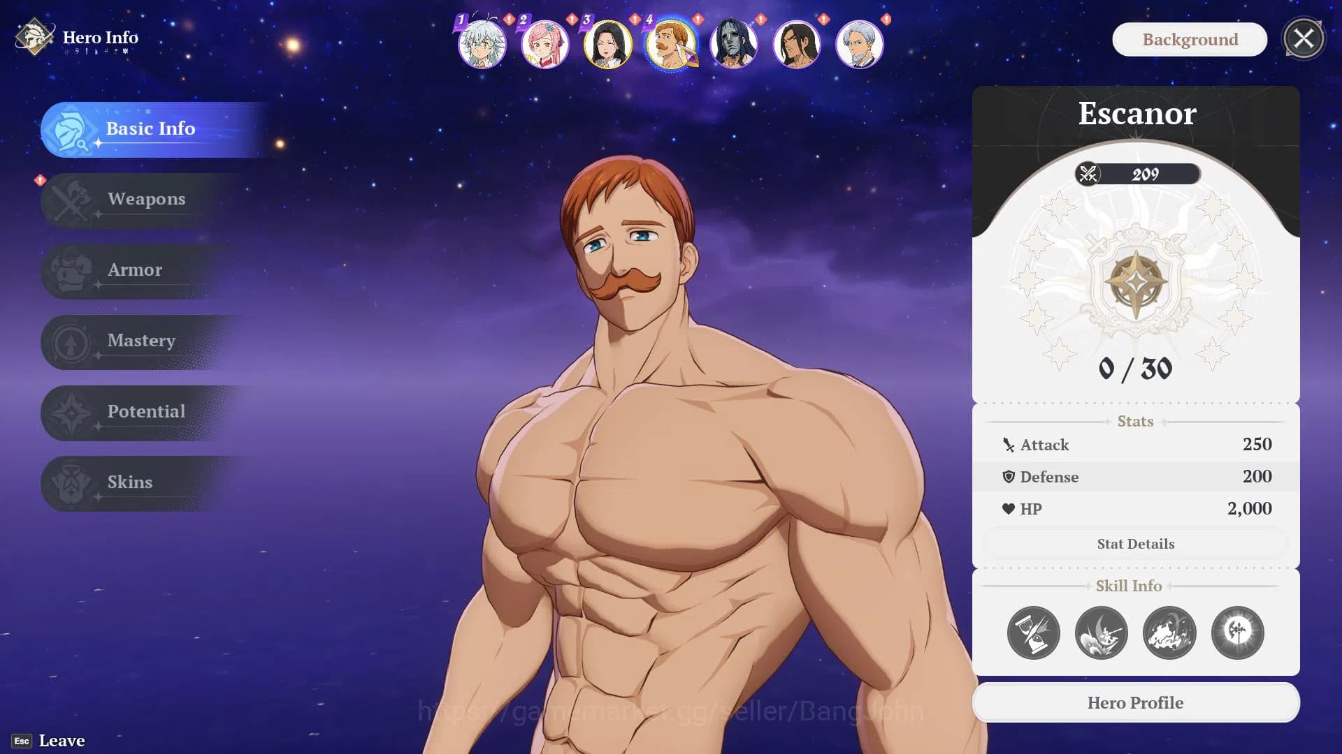 The Seven Deadly Sins: Origin Accounts EU Fresh Starter Lv2 | 2SSR Escanor + Guila (Sign) image 4