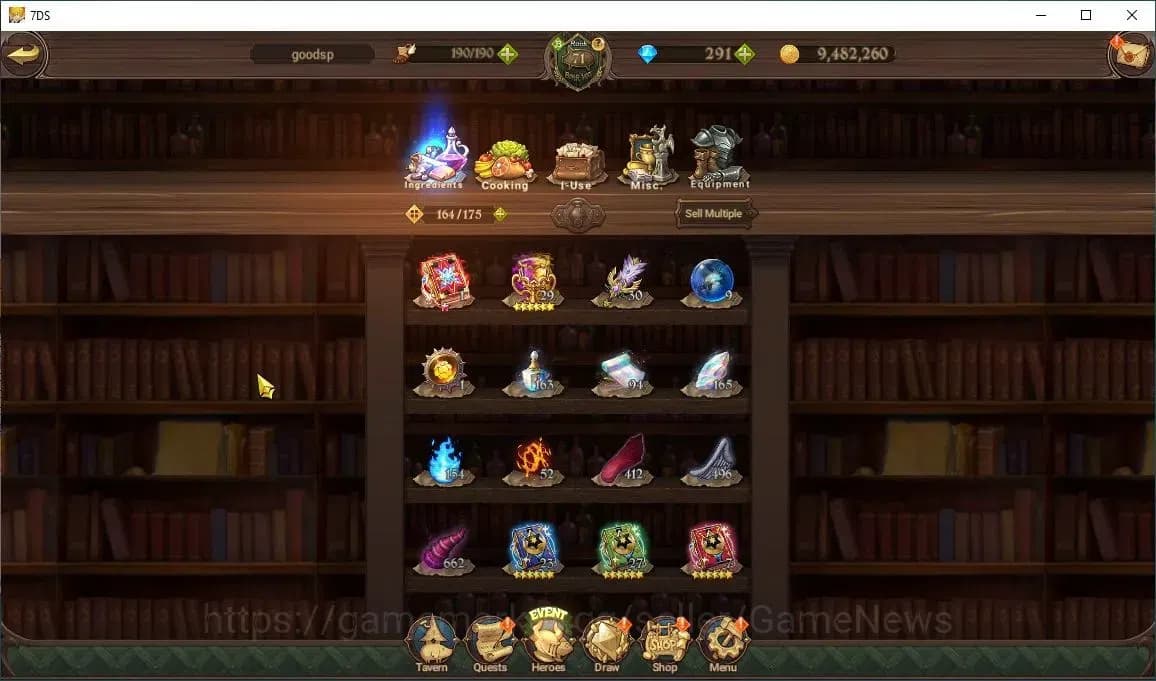 The Seven Deadly Sins: Grand Cross Accounts Asia|107 LS+291 Dm|3,3M CC|3 LR+3 UR+Collab FF,ReZ image 15