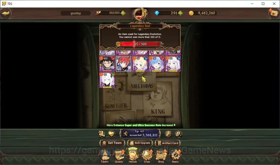 The Seven Deadly Sins: Grand Cross Accounts Asia|107 LS+291 Dm|3,3M CC|3 LR+3 UR+Collab FF,ReZ image 4
