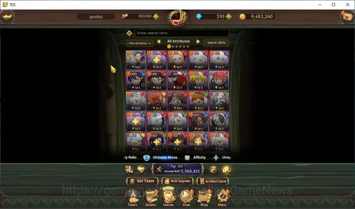 The Seven Deadly Sins: Grand Cross Accounts Asia|107 LS+291 Dm|3,3M CC|3 LR+3 UR+Collab FF,ReZ image 6