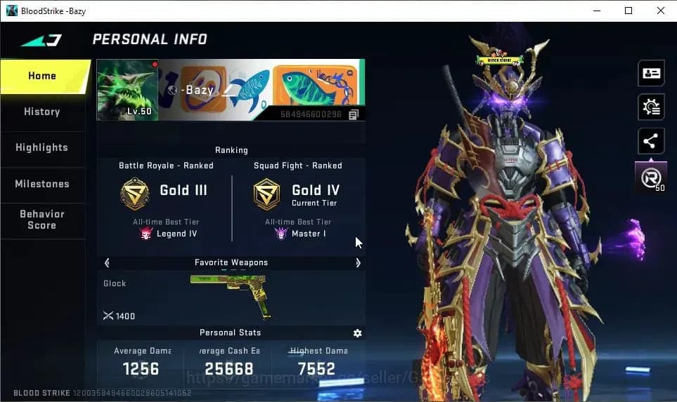 Blood Strike Accounts ASIA|ETERNAL ZERO-Oda|11 ULTRA [ZERO,BLAST,KRAKEN, image 2
