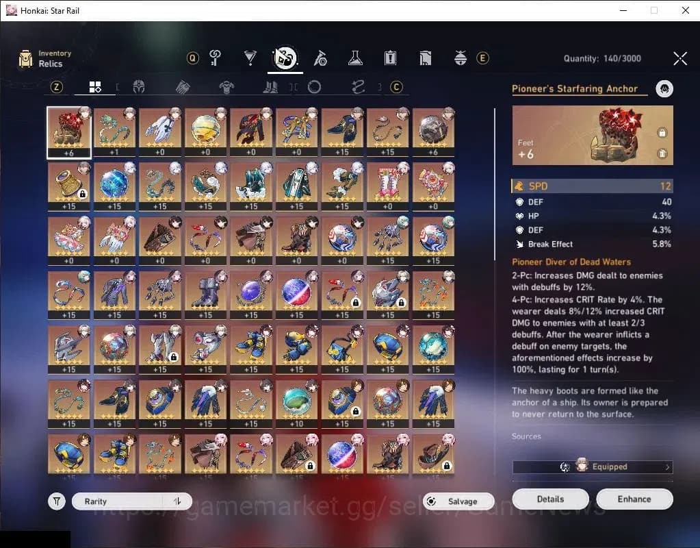 Honkai Star Rail Accounts Asia |TL 67|Sparxie Prem Team|13 Limited|Sparkle E image 8