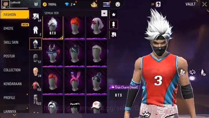 Free Fire Accounts Indonesia | Vault 150+ SG Terompet, Evo MP5 Lv5, B image 10