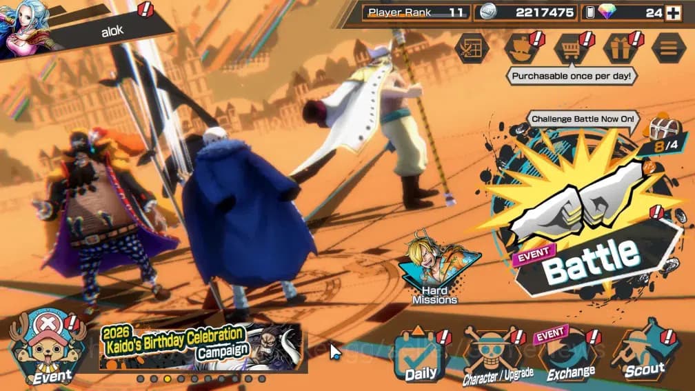 One Piece Bounty Rush Accounts Global|3 EX|Winner Island Law,TFE Emperor Teach,GP image 1