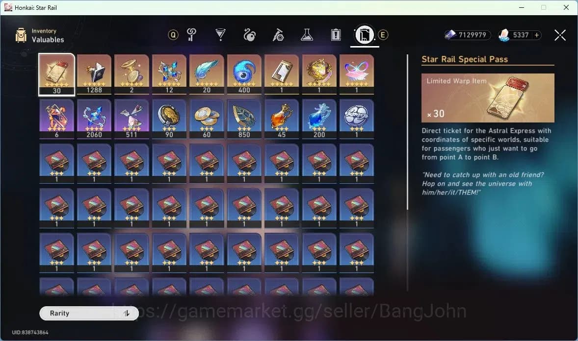 Honkai Star Rail Accounts ASIA | TL 67 | 13 LIMIT | SILVER WOLF | YAO GUANG image 6