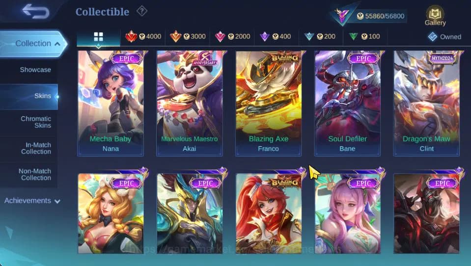 Mobile Legends: Bang Bang Accounts Hero 120|Skin 201|Roger MetroZero,Granger PRIME,Fl image 6
