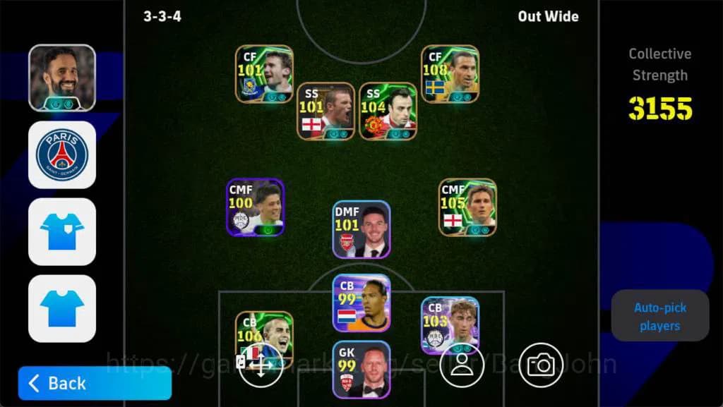eFootball Accounts Android,Pwr 3155,ibrahimov epc,lampard epc,berbato image 1