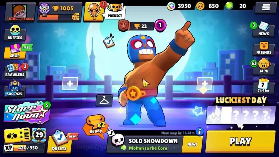 Brawl Stars Accounts 1005 Trophy | 13 Brawlers 2 Max Lv (Shelly,Poco) | image 1
