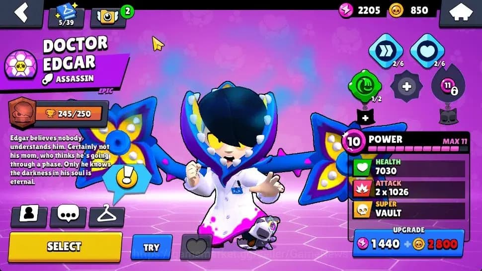 Brawl Stars Accounts 1005 Trophy | 13 Brawlers 2 Max Lv (Shelly,Poco) | image 10