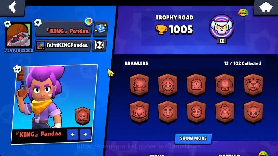 Brawl Stars Accounts 1005 Trophy | 13 Brawlers 2 Max Lv (Shelly,Poco) | image 2