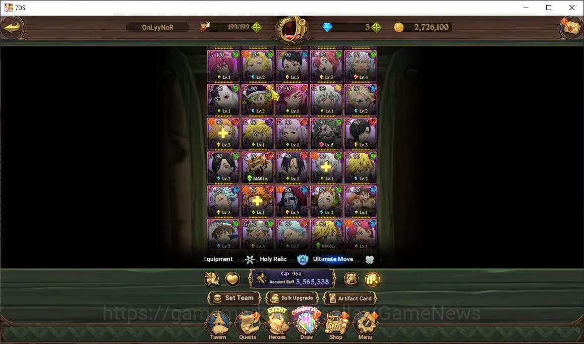 The Seven Deadly Sins: Grand Cross Accounts Asia|3,5M CC|3 LR+6 UR+ Collab ReZero,FF|Brunhild, image 14