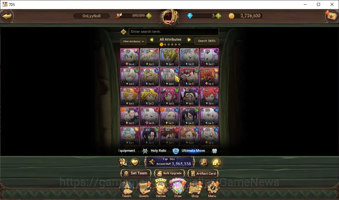 The Seven Deadly Sins: Grand Cross Accounts Asia|3,5M CC|3 LR+6 UR+ Collab ReZero,FF|Brunhild, image 15