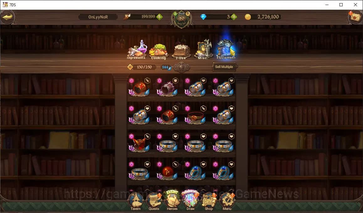 The Seven Deadly Sins: Grand Cross Accounts Asia|3,5M CC|3 LR+6 UR+ Collab ReZero,FF|Brunhild, image 2