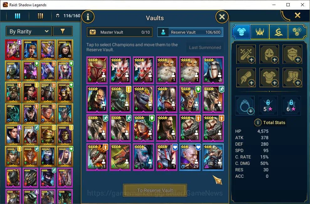 Raid: Shadow Legends Accounts Lv26 433K Power|1 Mythic(Galathir)|23 Legend(Ninja image 19