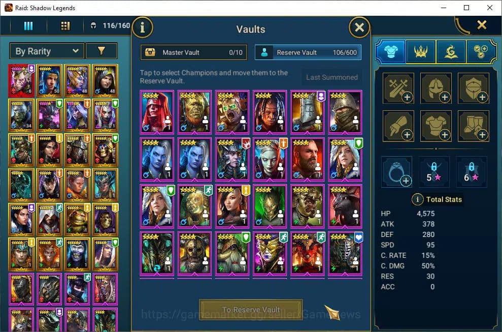 Raid: Shadow Legends Accounts Lv26 433K Power|1 Mythic(Galathir)|23 Legend(Ninja image 20