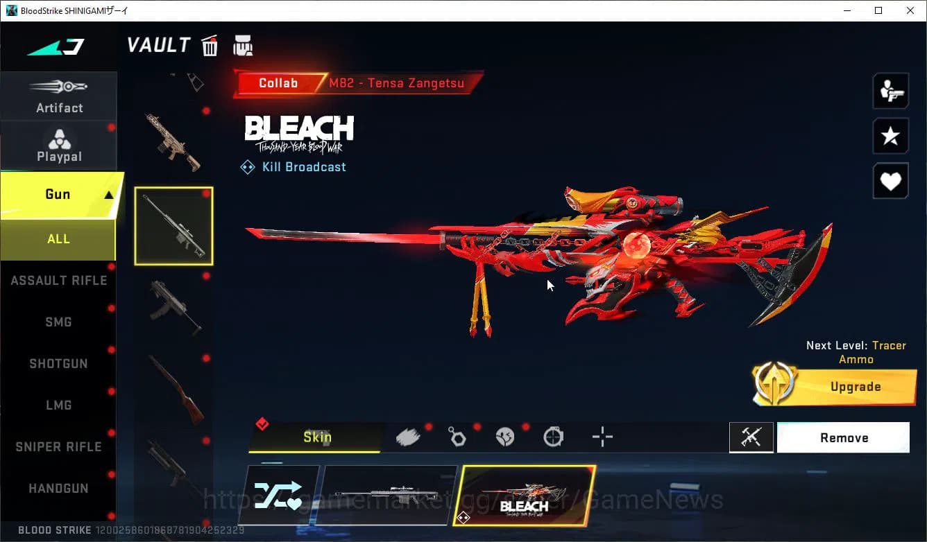 Blood Strike Accounts ASIA|Collab BLEACH Lv2 M82-Tensa Zangetsu,Byakuya, image 6