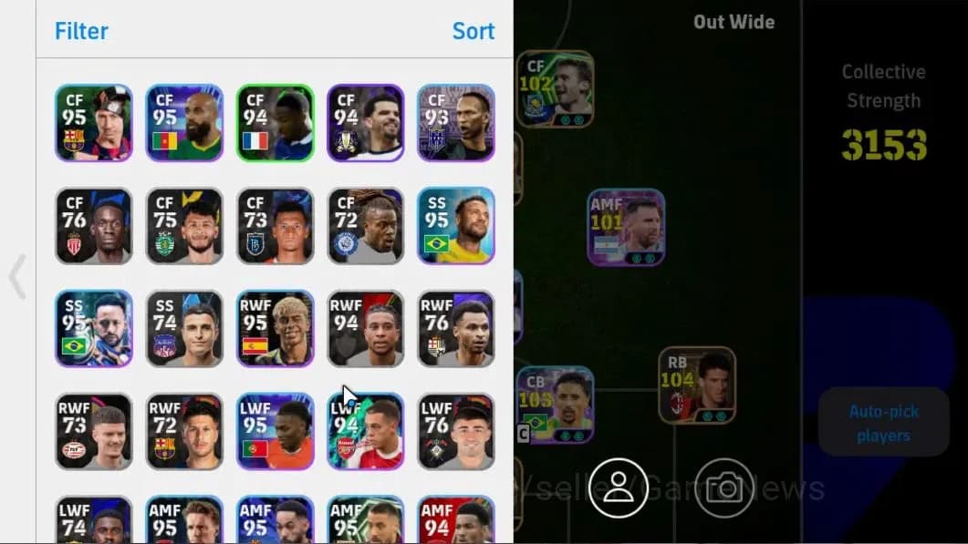 eFootball Accounts Mobile|Dimitar Berbatov,Andry Shevchenko,El-Hadji image 2