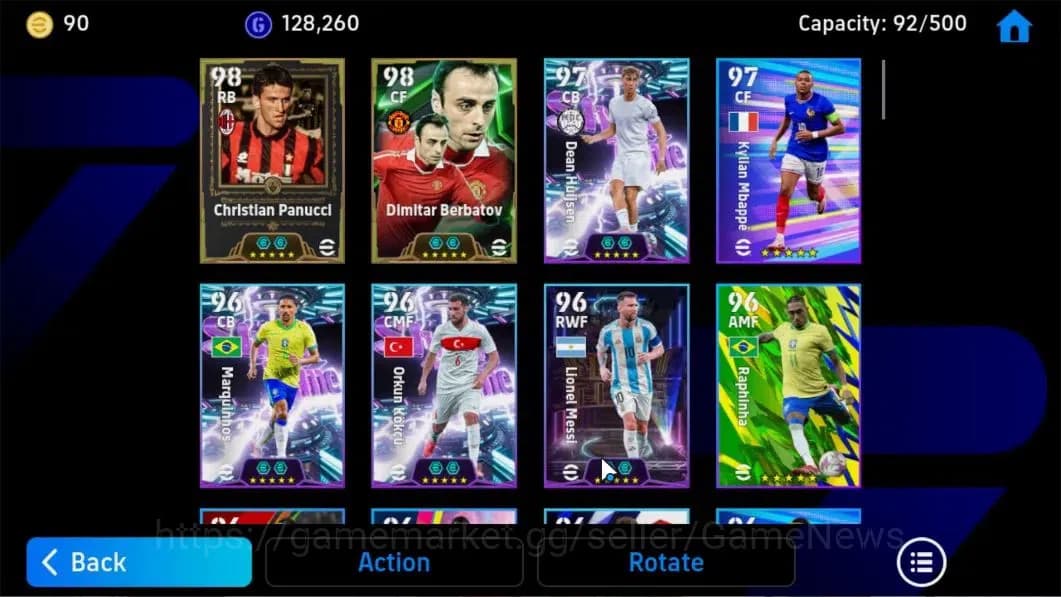 eFootball Accounts Mobile|Dimitar Berbatov,Andry Shevchenko,El-Hadji image 5