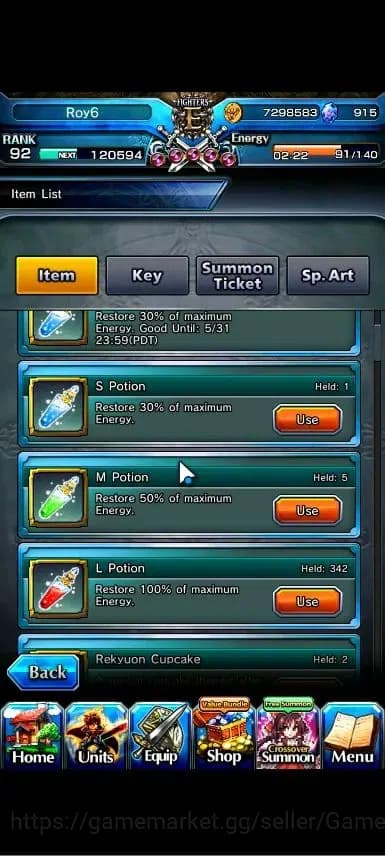 Grand Summoners Accounts Global|Rank 92|Fresh Story+Side|Ready Gacha 915 CC image 2