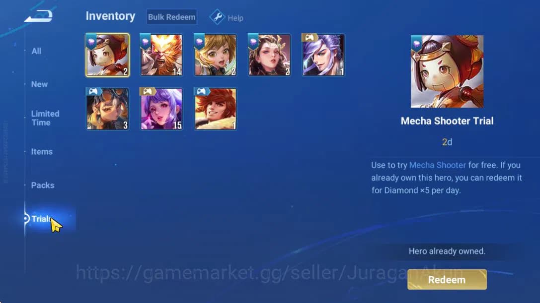 Honor of Kings Accounts Hero 60 Skin 47|KIC Luna,Consort Yu (Legend),Lady image 17