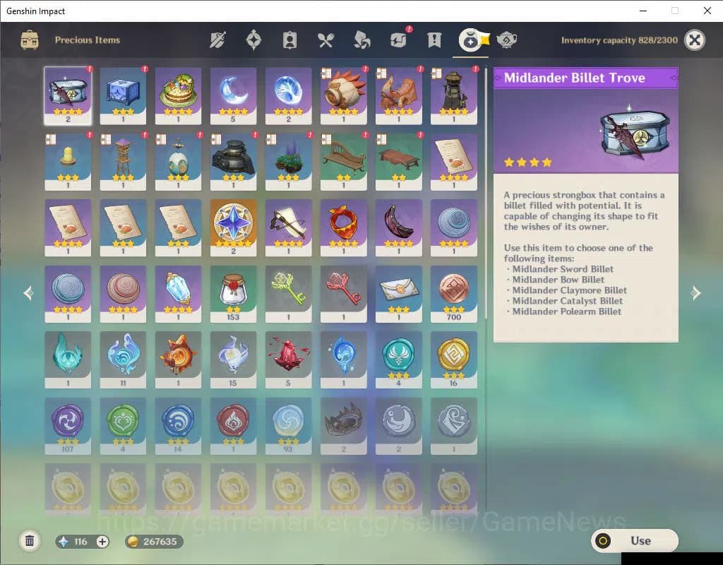 Genshin Impact Accounts Asia|AR 57|7 Limited +3(*5WEP)|Neuvillate+Sign,Col image 10