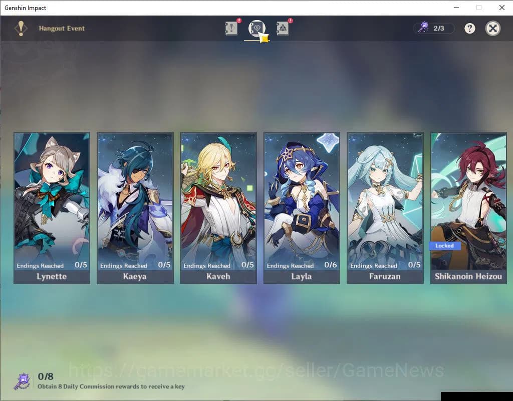 Genshin Impact Accounts Asia|AR 57|7 Limited +3(*5WEP)|Neuvillate+Sign,Col image 13