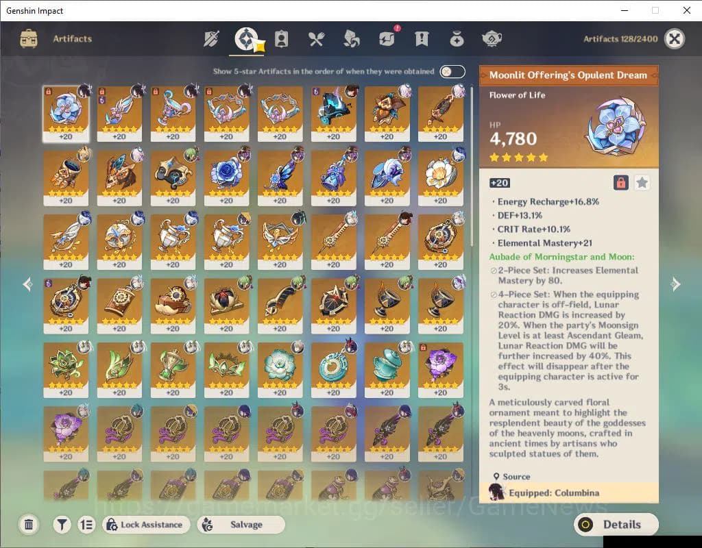 Genshin Impact Accounts Asia|AR 57|7 Limited +3(*5WEP)|Neuvillate+Sign,Col image 6