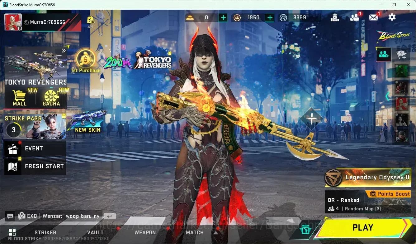 Blood Strike Accounts ASIA | 1 7DS: AK47 Sacred Axe Rhitta | 2 ULTRA STR image 6
