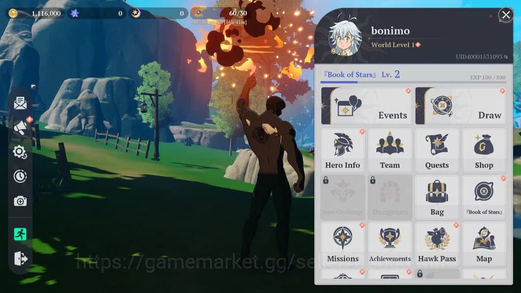 The Seven Deadly Sins: Origin Accounts EUROPE | Fresh Starter Lvl 2 |3 SSR| Escanor, Guil image 1