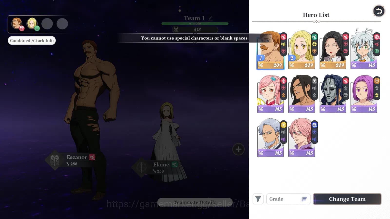 The Seven Deadly Sins: Origin Accounts EUROPE | Fresh Starter Lvl 2 |3 SSR| Escanor, Guil image 5