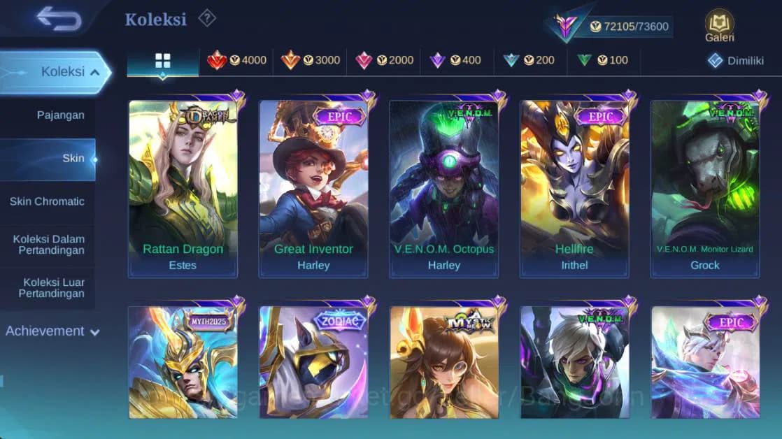 Mobile Legends: Bang Bang Accounts Global,Skin 272,Hero 131,LB (akai,kaja),Ann (haya, image 14