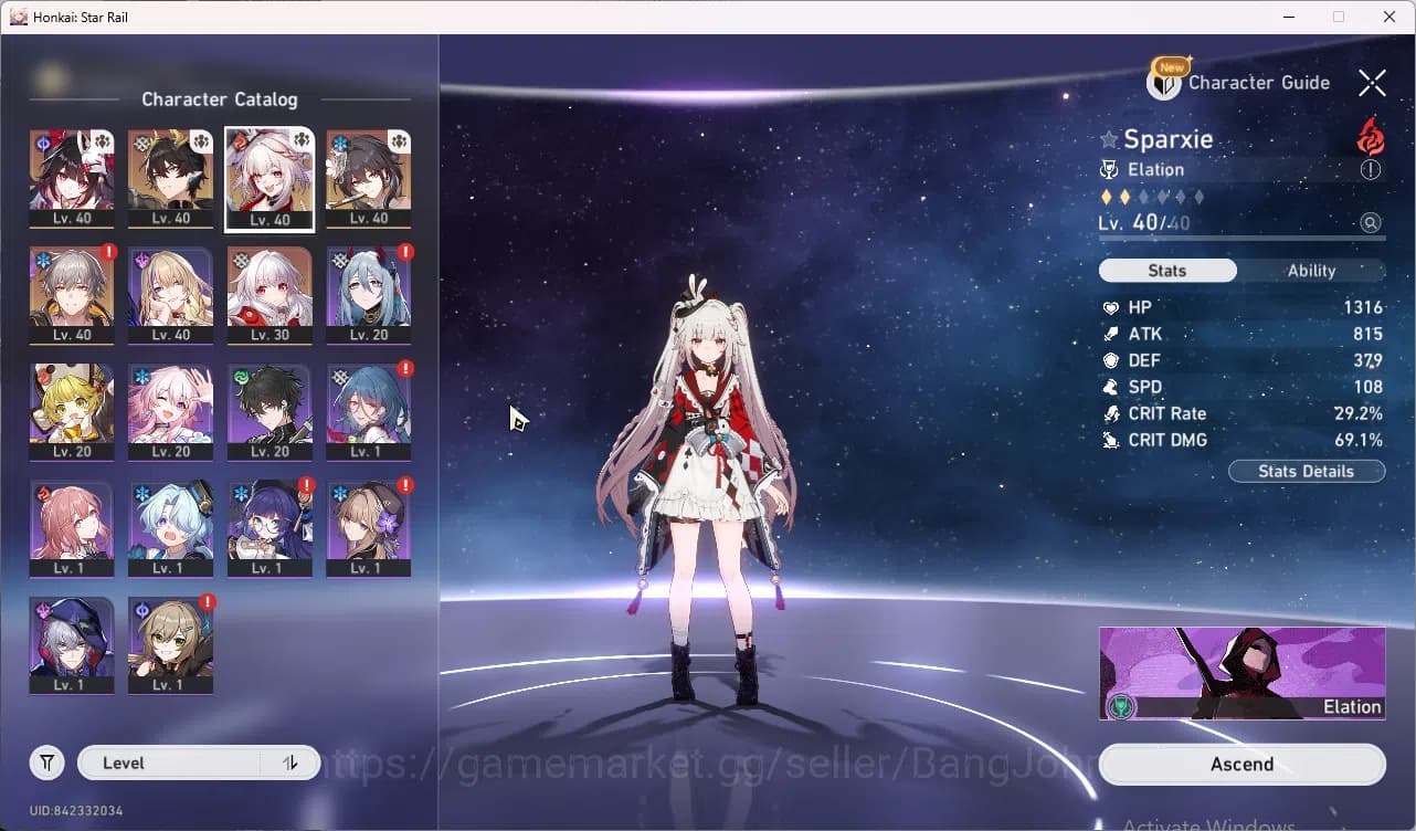 Honkai Star Rail Accounts ASIA|TL 29|4 limit|Sparxie,Sparkle,DanHeng PT,Ruan image 2