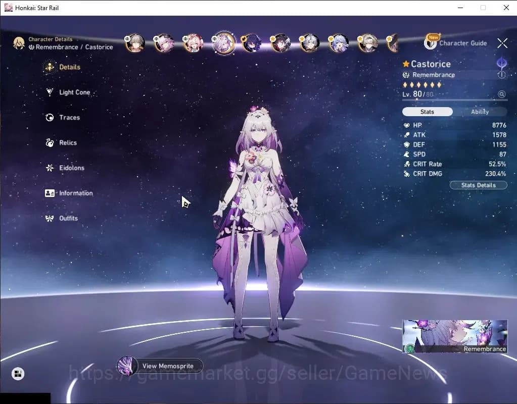 Honkai Star Rail Accounts Asia|TL 70|28 Limited[Castorice,Hysilens,The Herta image 20