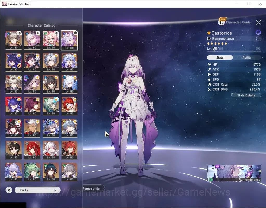 Honkai Star Rail Accounts Asia|TL 70|28 Limited[Castorice,Hysilens,The Herta image 6