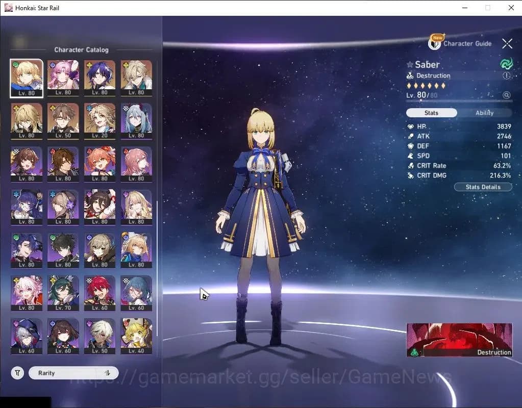 Honkai Star Rail Accounts Asia|TL 70|28 Limited[Castorice,Hysilens,The Herta image 7