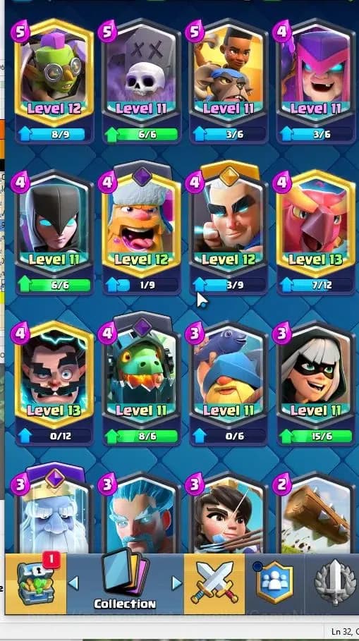 Clash Royale Accounts Lv 57|KTL 15|Trophy 11399|Card 121|15 EVO,5 Hero,8 image 15
