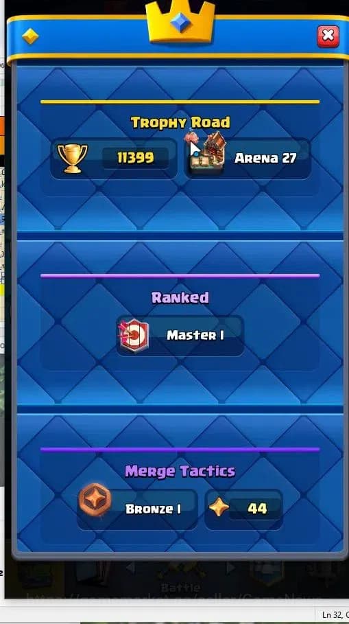 Clash Royale Accounts Lv 57|KTL 15|Trophy 11399|Card 121|15 EVO,5 Hero,8 image 3