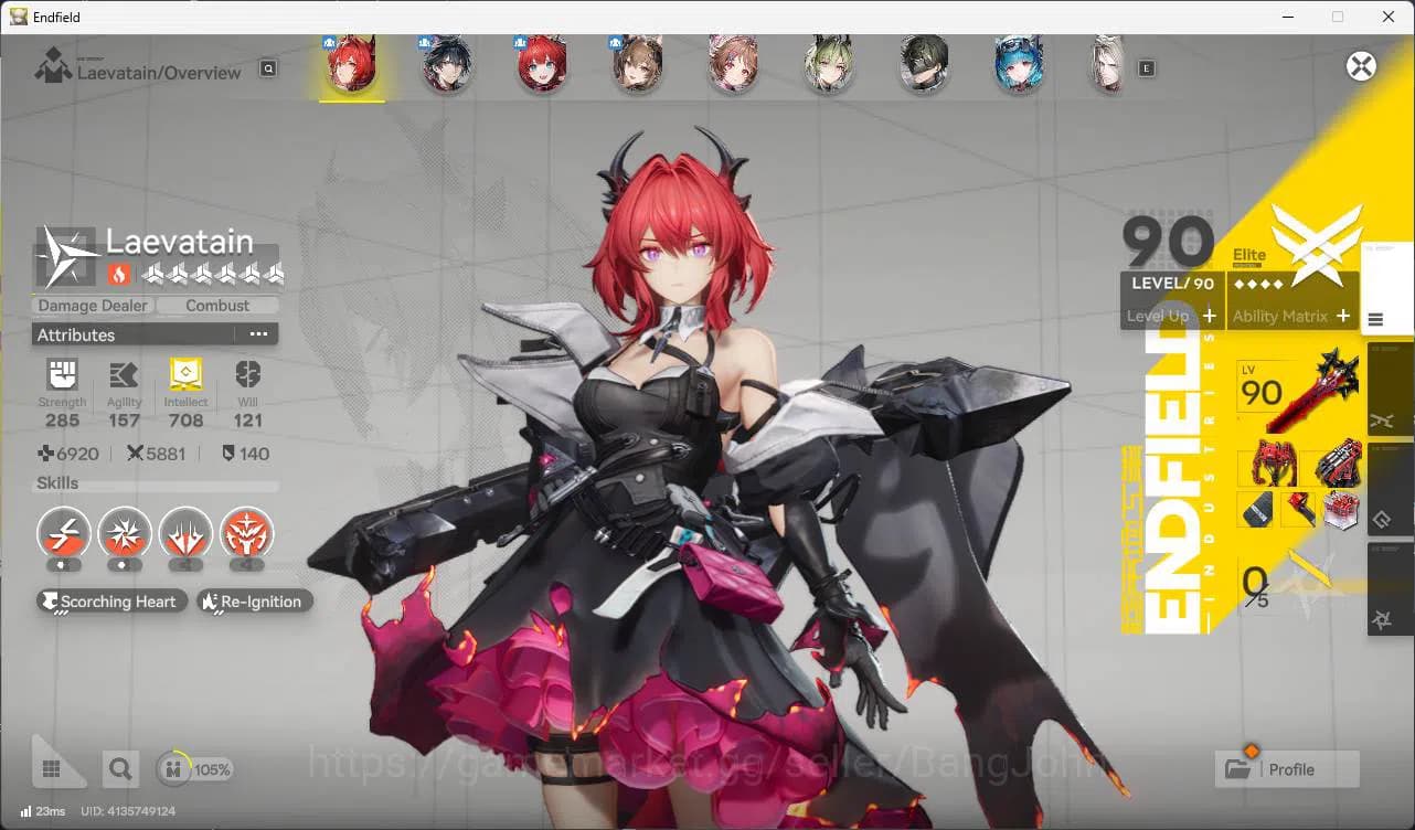 Arknights: Endfield Accounts ASIA | lv 54 laevatain, gilberta, Ardelia, lifeng, image 6