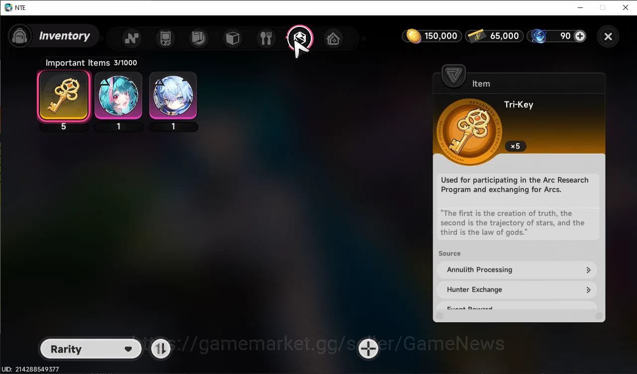 Neverness to Everness Accounts GLOBAL EU |HL 3| 1 SSR Meta Nanally A1 | 6 SR [Adl image 9