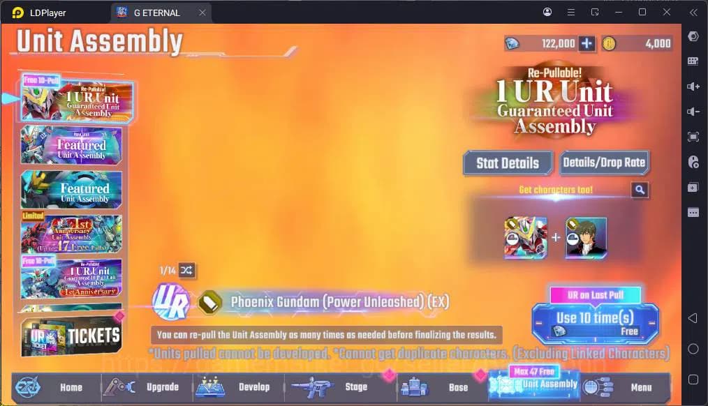 SD Gundam G Generation ETERNAL Accounts Global| Rank 1 | FreshStory | 100+K Diamond, Selec image 10