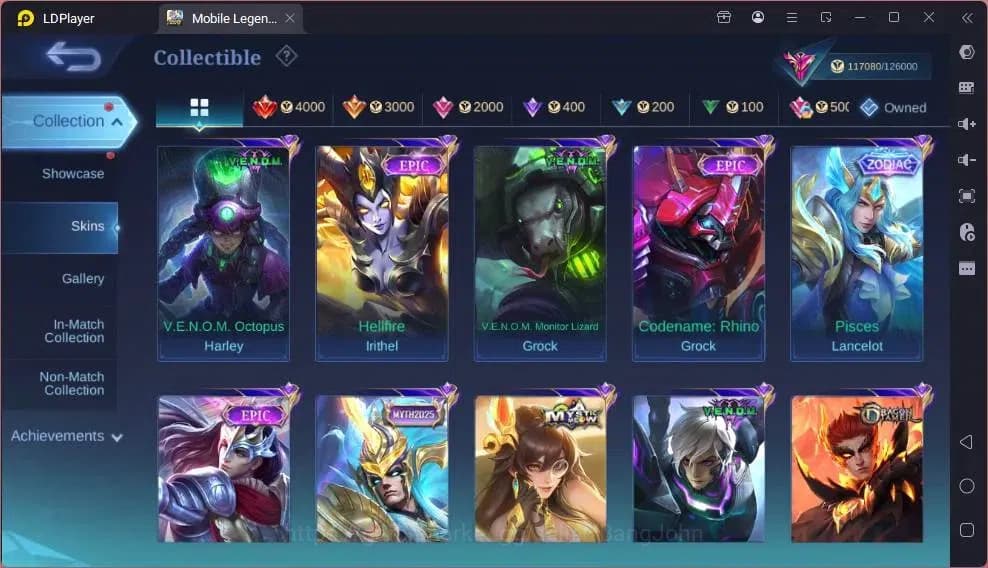 Mobile Legends: Bang Bang Accounts Global|Hero 132|Skin 360|Renowned|Legend Gusion|Co image 10