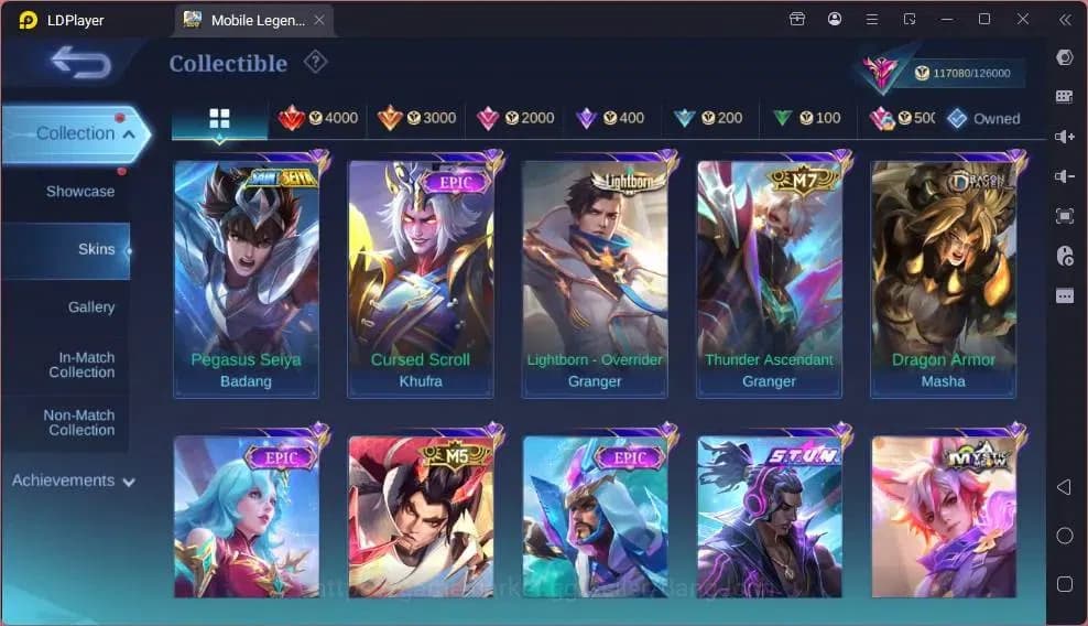Mobile Legends: Bang Bang Accounts Global|Hero 132|Skin 360|Renowned|Legend Gusion|Co image 6