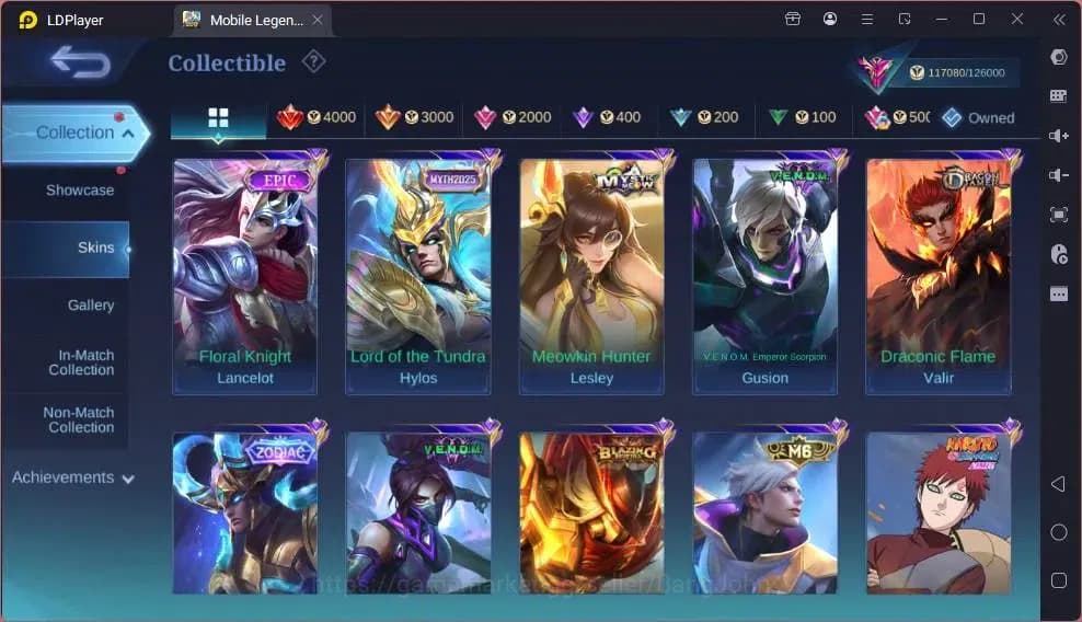 Mobile Legends: Bang Bang Accounts Global|Hero 132|Skin 360|Renowned|Legend Gusion|Co image 9