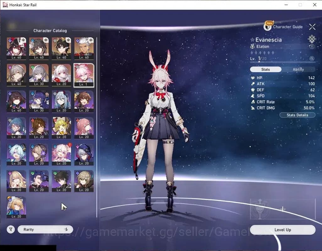 Honkai Star Rail Accounts Asia|TL 30|1 Golden Comp|5 Limited|Evanescia,Arche image 4