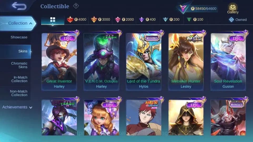 Mobile Legends: Bang Bang Accounts Global Hero 132 Skin 294|ANN Karrie|Sanrio Floryn| image 14