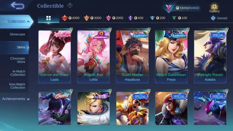 Mobile Legends: Bang Bang Accounts Global Hero 132 Skin 294|ANN Karrie|Sanrio Floryn| image 18