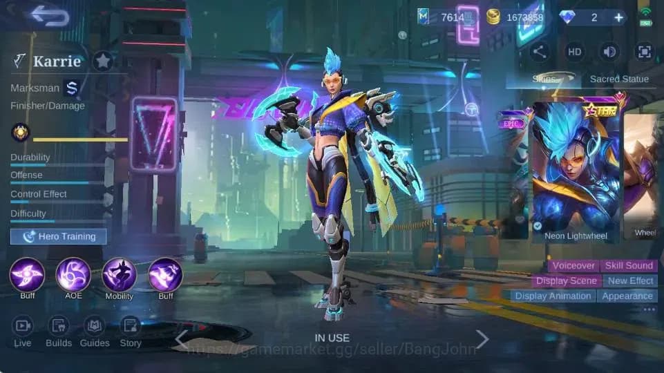 Mobile Legends: Bang Bang Accounts Global Hero 132 Skin 294|ANN Karrie|Sanrio Floryn| image 9